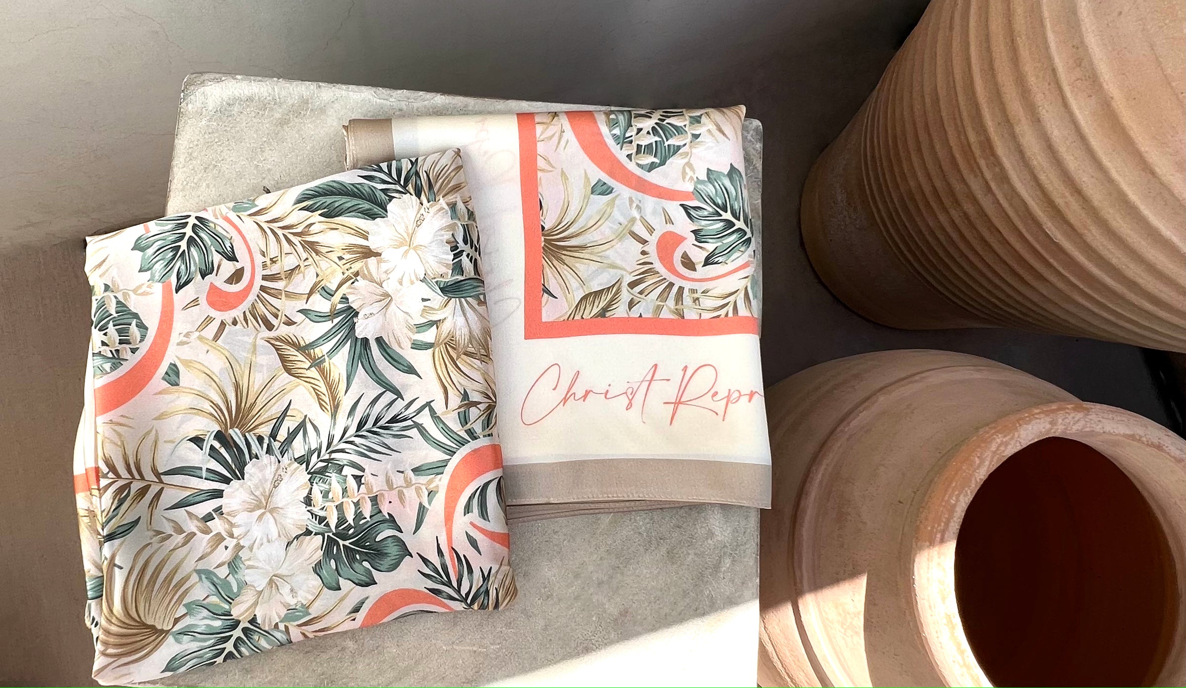 Christ Representative Floral Scarf