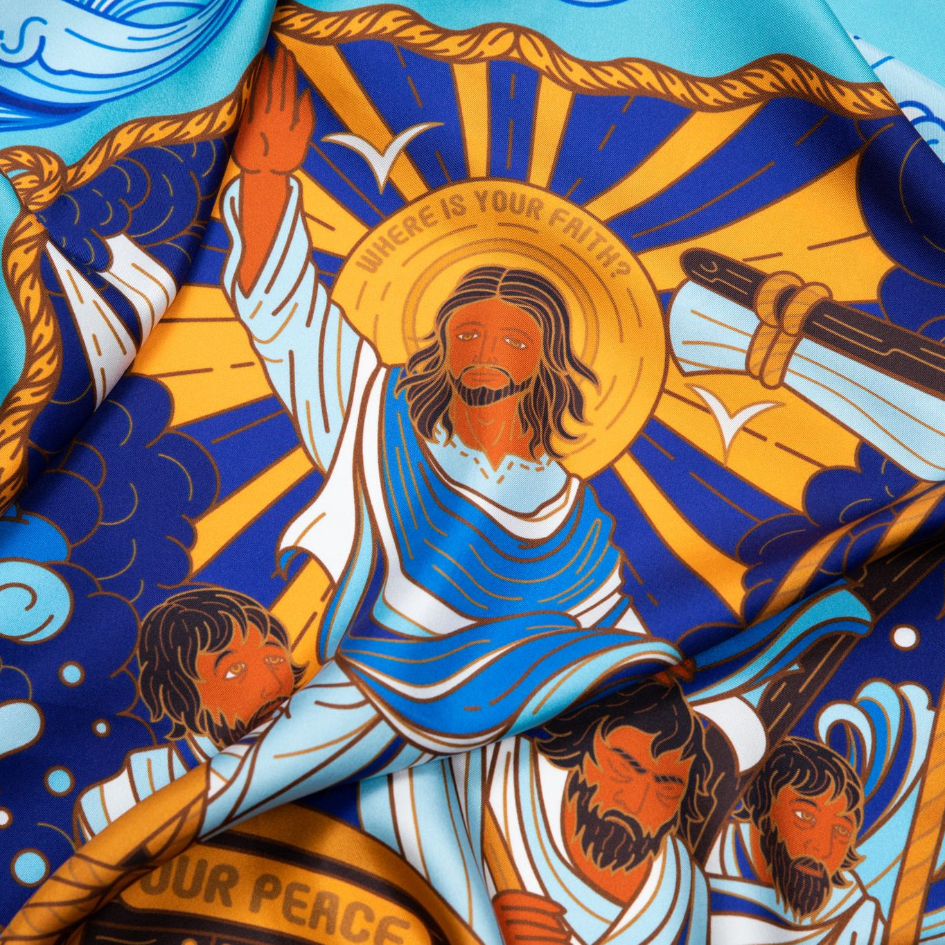 Jesus is Our Peace Silk Scarf